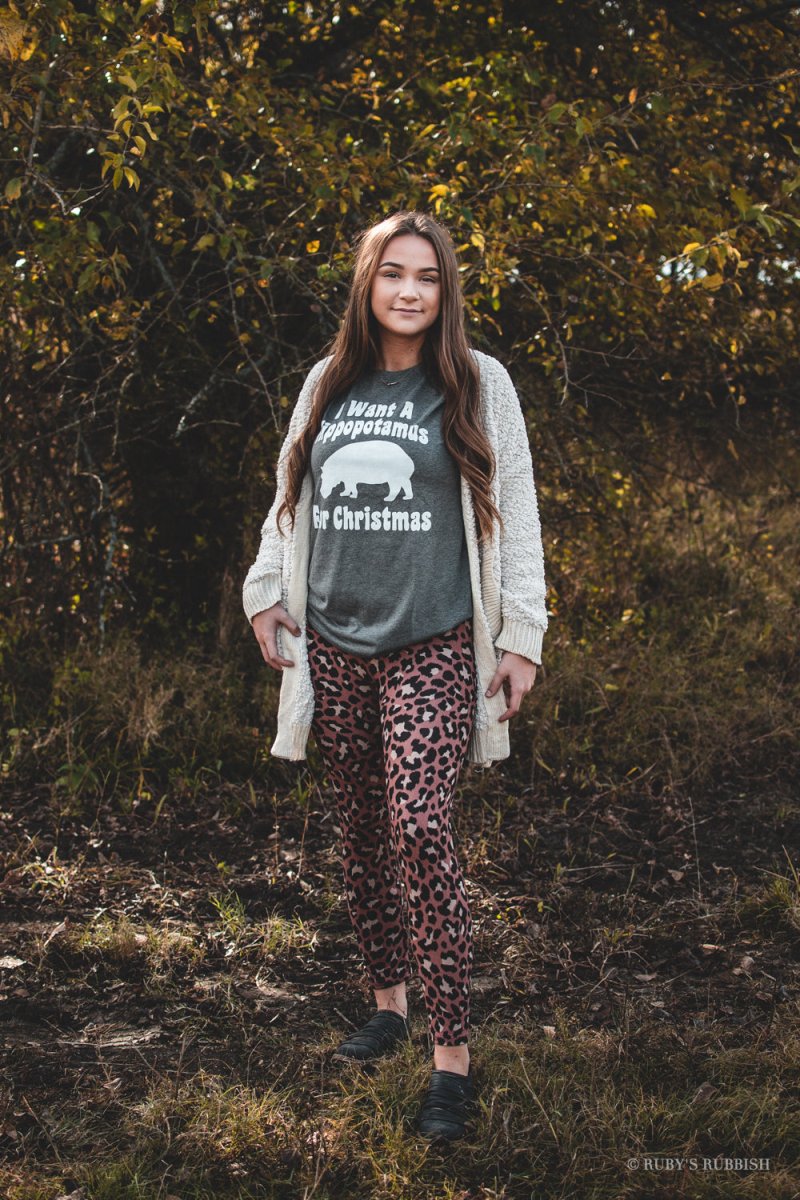 I Want A Hippopotamus For Christmas | Seasonal T-Shirt | Ruby’s Rubbish®