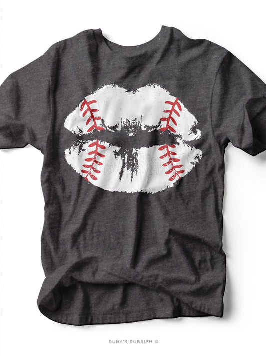 Baseball Lips | Game Day T-Shirt | Ruby’s Rubbish®