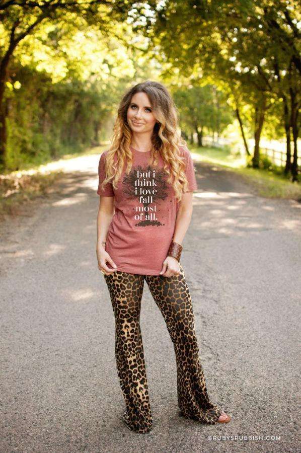 But I Think I Love Fall Most of All | Seasonal T-Shirt | Ruby’s Rubbish®