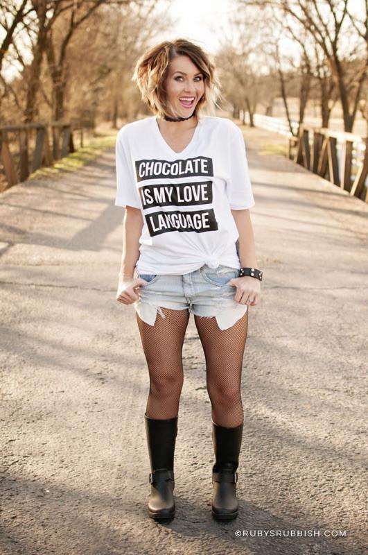 Chocolate is My Love Language | Funny T-Shirt | Ruby’s Rubbish®