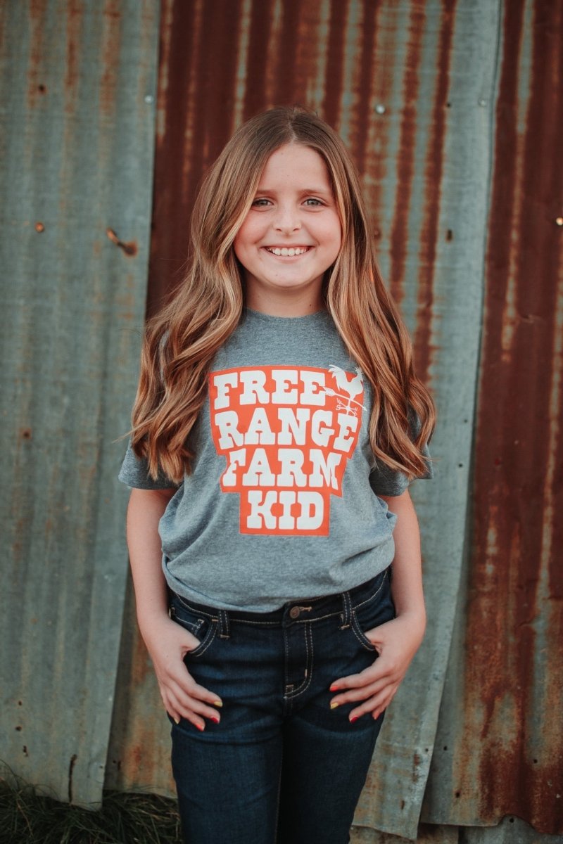 Free Range Farm Kid | Kid's T-Shirt | Ruby’s Rubbish®