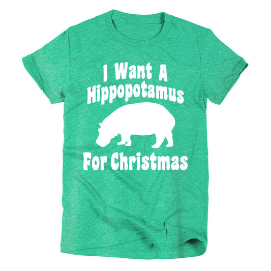 I Want a Hippopotamus for Christmas | Kid's T-Shirt | Ruby’s Rubbish®