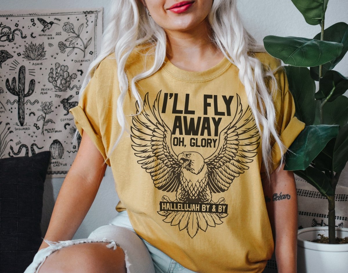 I'll Fly Away Oh Glory | Women's T-Shirt | Ruby’s Rubbish®