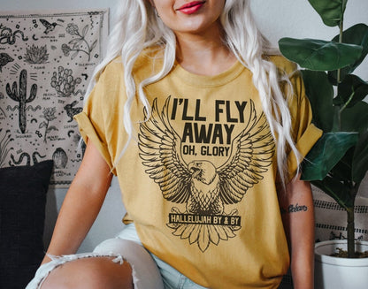 I'll Fly Away Oh Glory | Women's T-Shirt | Ruby’s Rubbish®