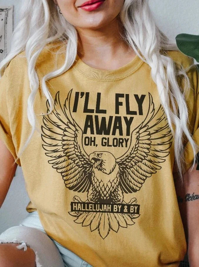 I'll Fly Away Oh Glory | Women's T-Shirt | Ruby’s Rubbish®