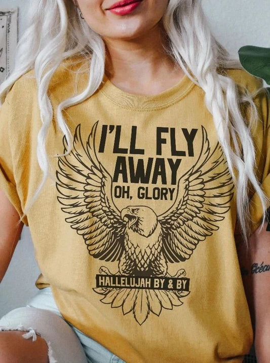 I'll Fly Away Oh Glory | Women's T-Shirt | Ruby’s Rubbish®