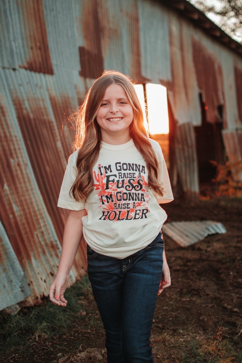 I'm Gonna Raise a Fuss | Kid's T-Shirt | Ruby’s Rubbish®