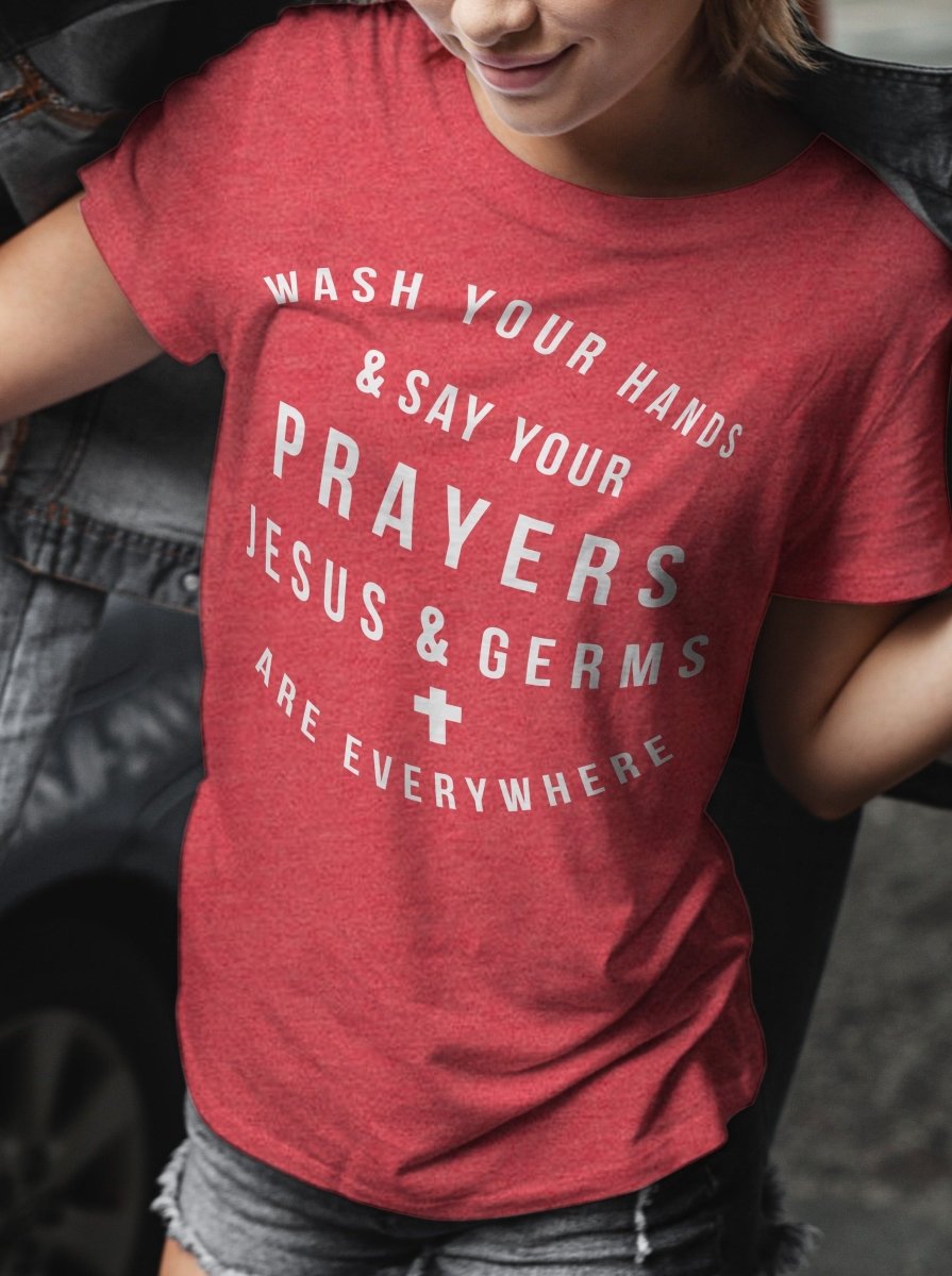 Jesus & Germs Are Everywhere | Women’s T-Shirt | Ruby’s Rubbish®