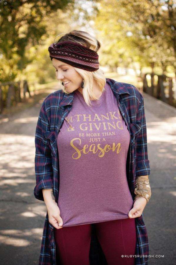 Let Thanks & Giving | Women’s T-Shirt | Ruby’s Rubbish®