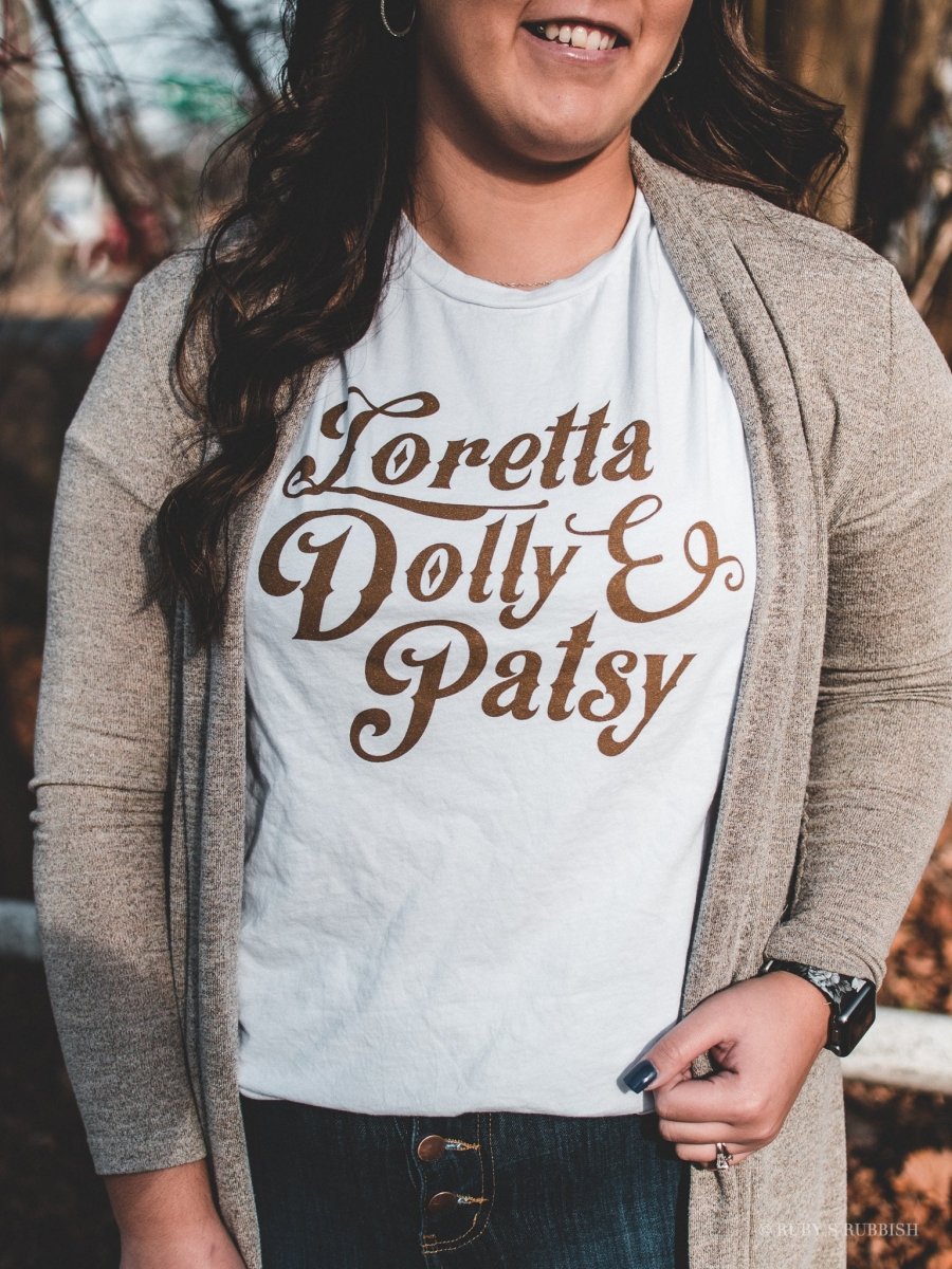 Loretta, Dolly and Patsy | Southern T-Shirt | Ruby’s Rubbish®