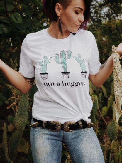 Not a Hugger | Women's T-Shirt | Ruby’s Rubbish®