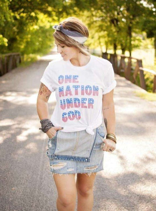 One Nation Under God | Seasonal T-Shirt | Ruby’s Rubbish®
