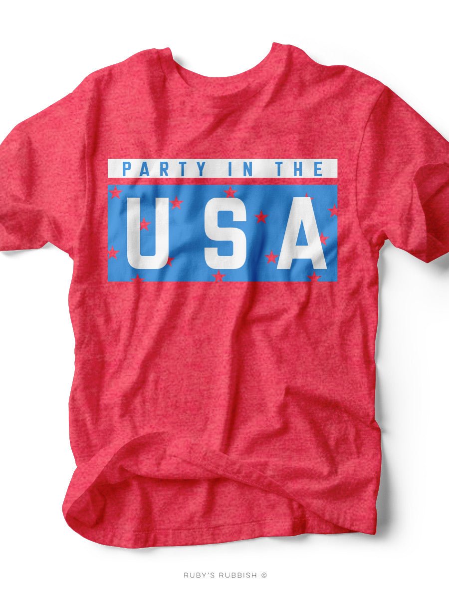 Party in the U.S.A. | Funny T-Shirt | Ruby’s Rubbish®