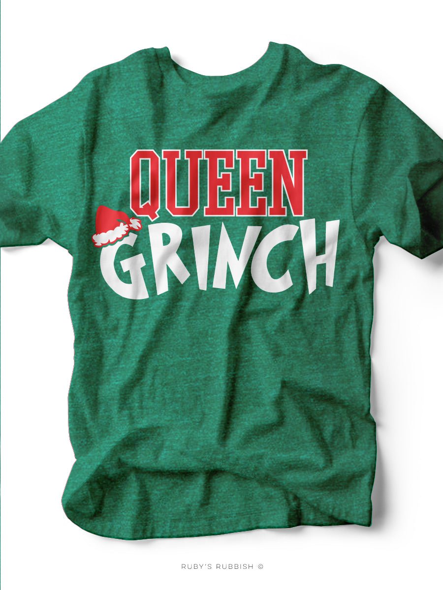 Queen Grinch | Seasonal T-Shirt | Ruby’s Rubbish®