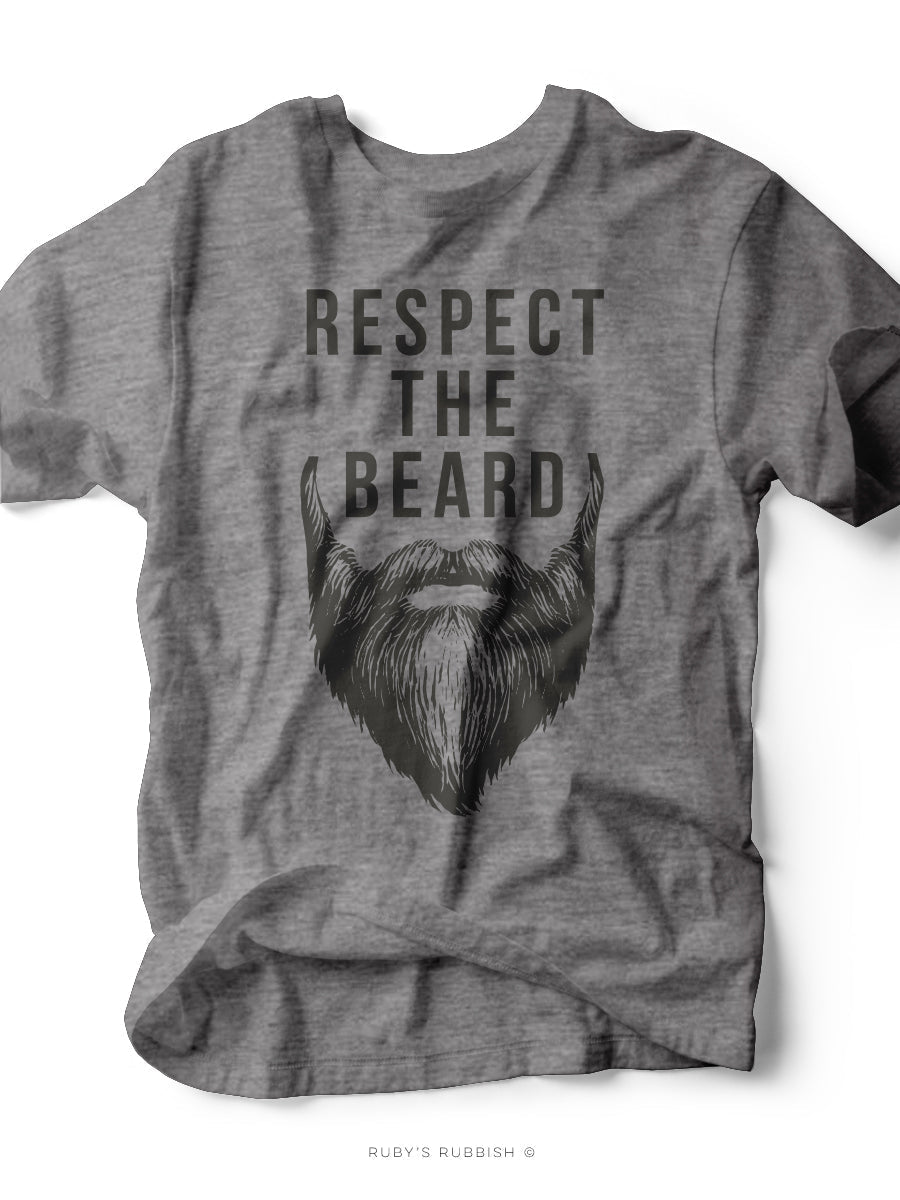 Respect The Beard | Men's T-Shirt | Ruby’s Rubbish®