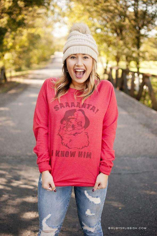Saaaanta! I Know Him | Seasonal Sweatshirt | Ruby’s Rubbish®