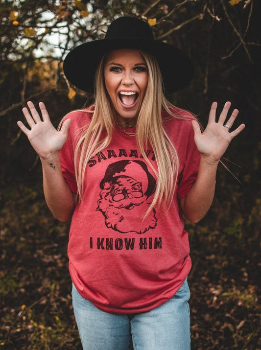 Saaaanta! I Know Him | Seasonal T-Shirt | Ruby’s Rubbish®