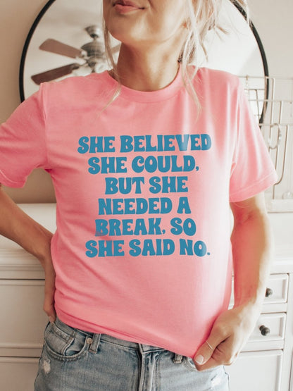 She Needed a Break | Women's T-Shirt | Ruby’s Rubbish®