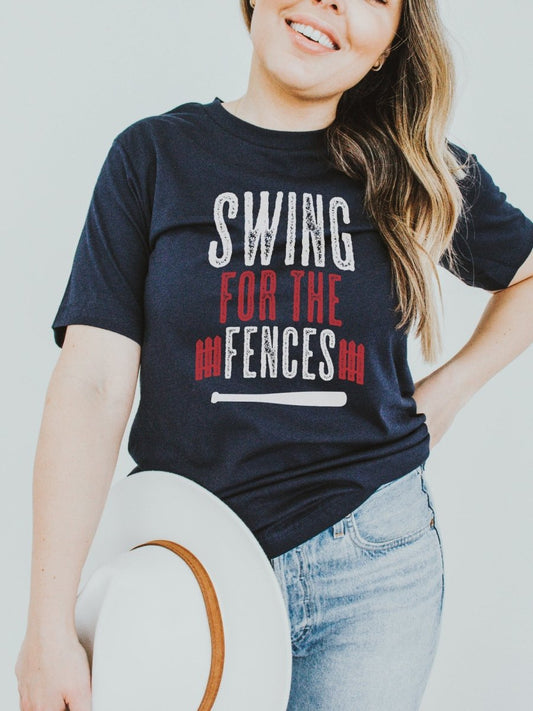 Swing For The Fences | Game Day T-Shirt | Ruby’s Rubbish®