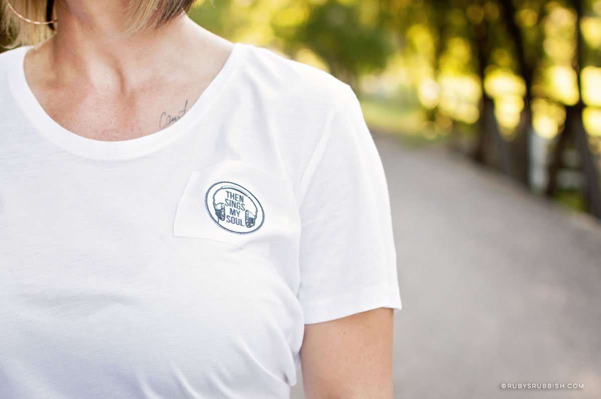 Then Sings My Soul | Women’s Pocket Tee | Ruby’s Rubbish®