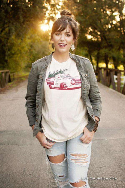 Vintage Christmas Truck | Seasonal T-Shirt | Ruby’s Rubbish®