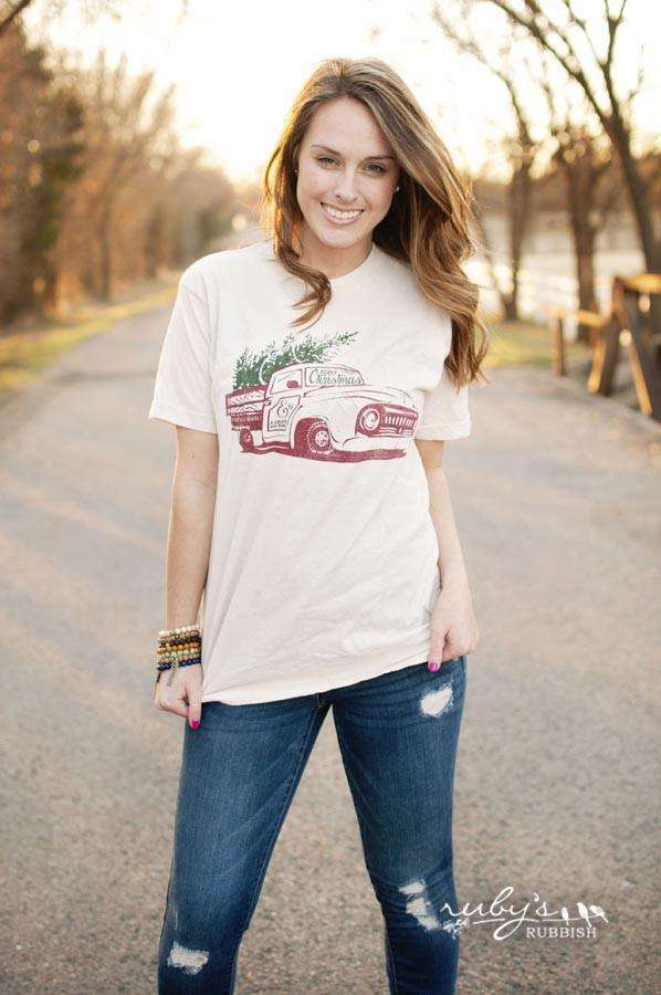 Vintage Christmas Truck | Seasonal T-Shirt | Ruby’s Rubbish®