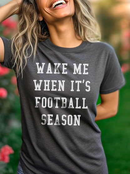 Wake Me When It's Football Season | Game Day T-Shirt | Ruby’s Rubbish®
