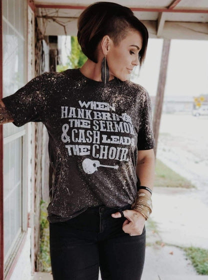 When Hank Brings the Sermon & Cash Leads the Choir | Unisex T-Shirt | Ruby’s Rubbish®