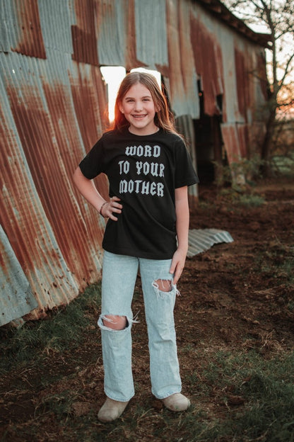 Word to Your Mother | Kid's T-Shirt | Ruby’s Rubbish®